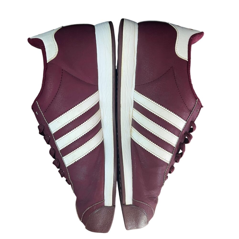 Adidas Samoa Burgundy White Sneakers Men’s Size 10 - Picture 9 of 14